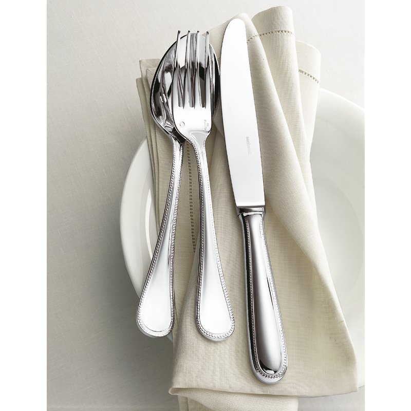 Oyster/cake cutting fork - Perles